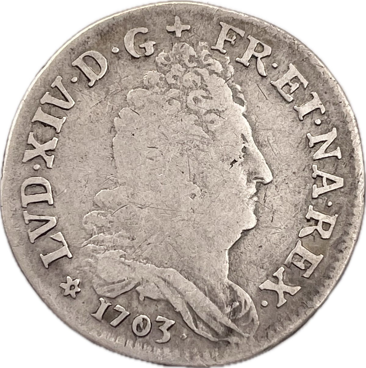 Francia - 1703 - Estrasburgo - 10 Sols