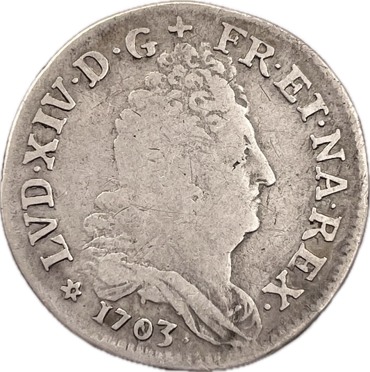Francia - 1703 - Estrasburgo - 10 Sols