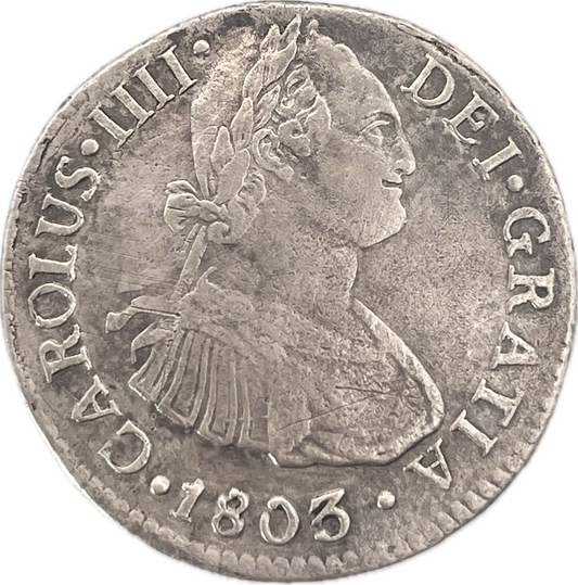 España Colonial - 1803 - Lima - 2 Reales