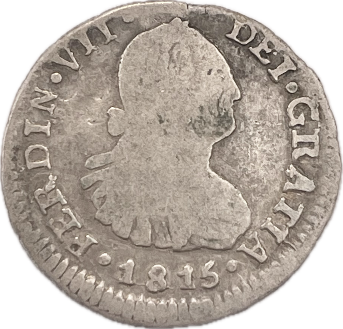 España Colonial - 1815 - Santiago - 1/2 Real