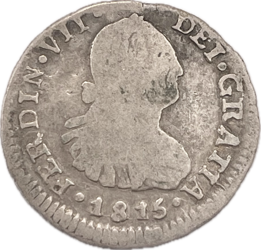 España Colonial - 1815 - Santiago - 1/2 Real