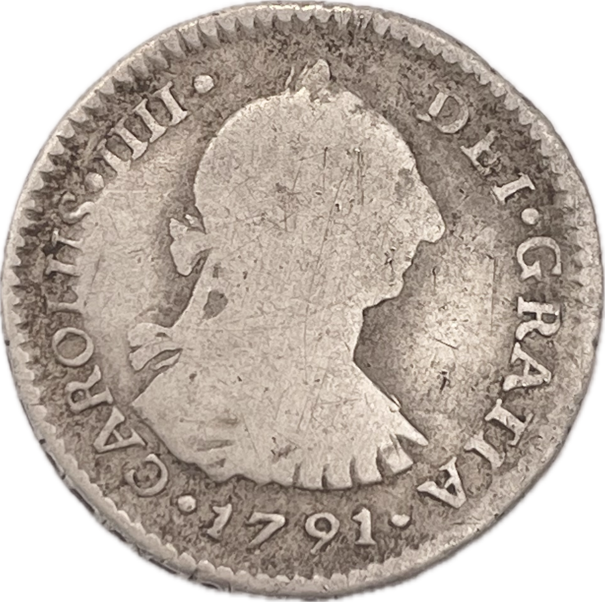 España Colonial - 1791 - Santiago - 1 Real