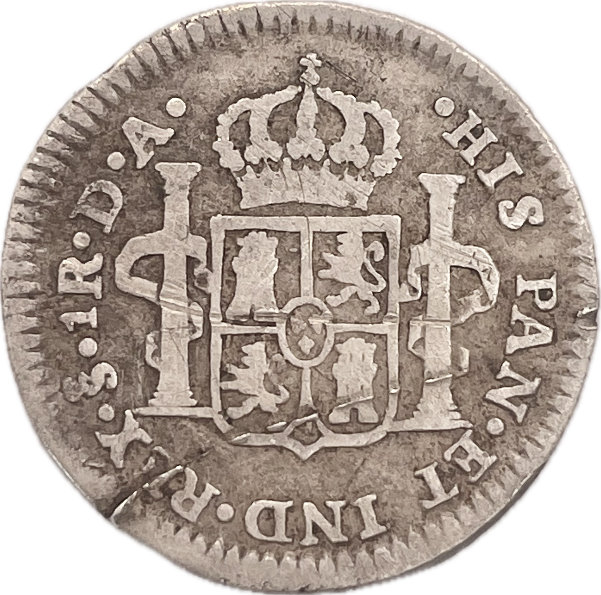 España Colonial - 1791 - Santiago - 1 Real
