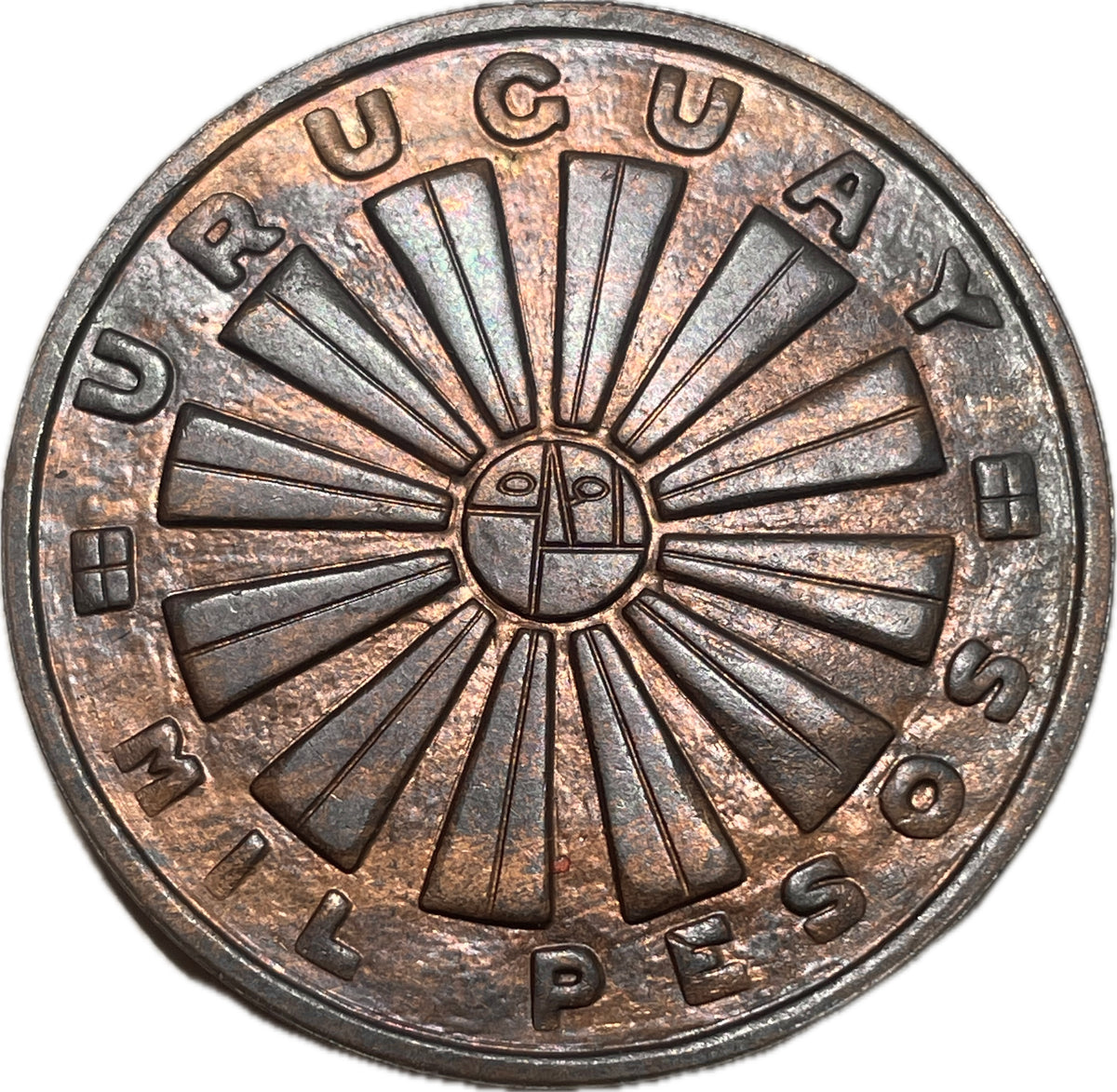 Uruguay - 1969 - 1000 Pesos - FAO - Ensayo en Cobre