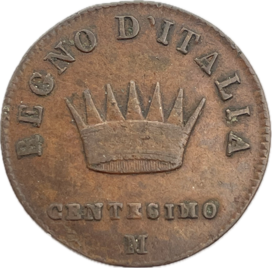 Italia - 1808 - Reino de Napoleón - 1 Centésimo