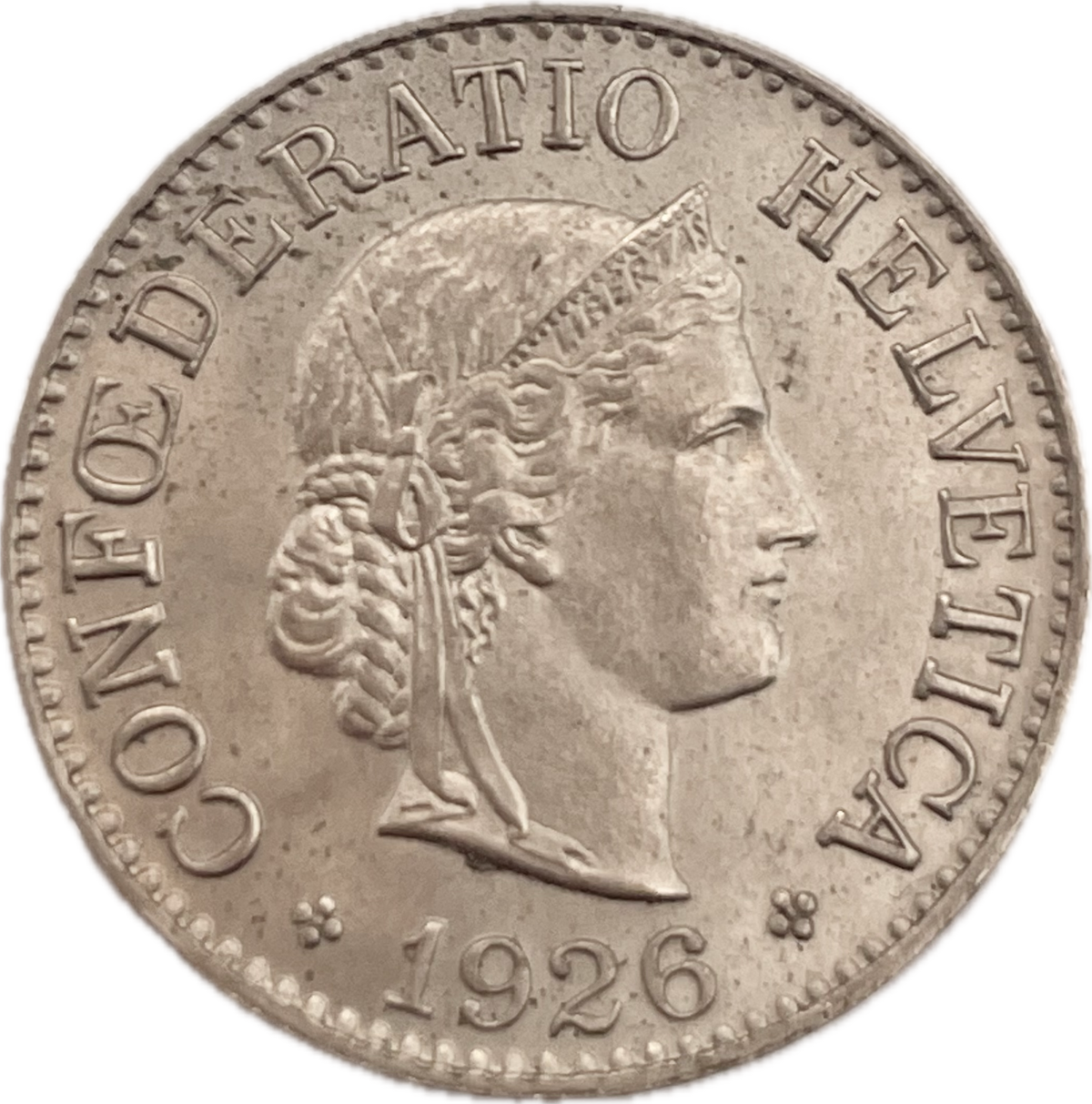 Suiza - 1926 - 10 Rapeen - Sin Circular