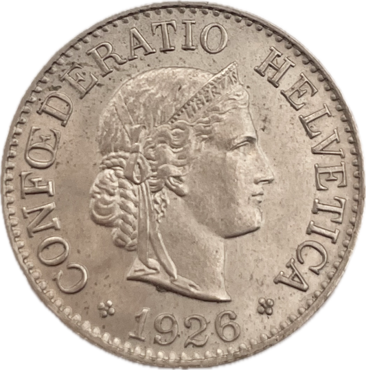 Suiza - 1926 - 10 Rapeen - Sin Circular