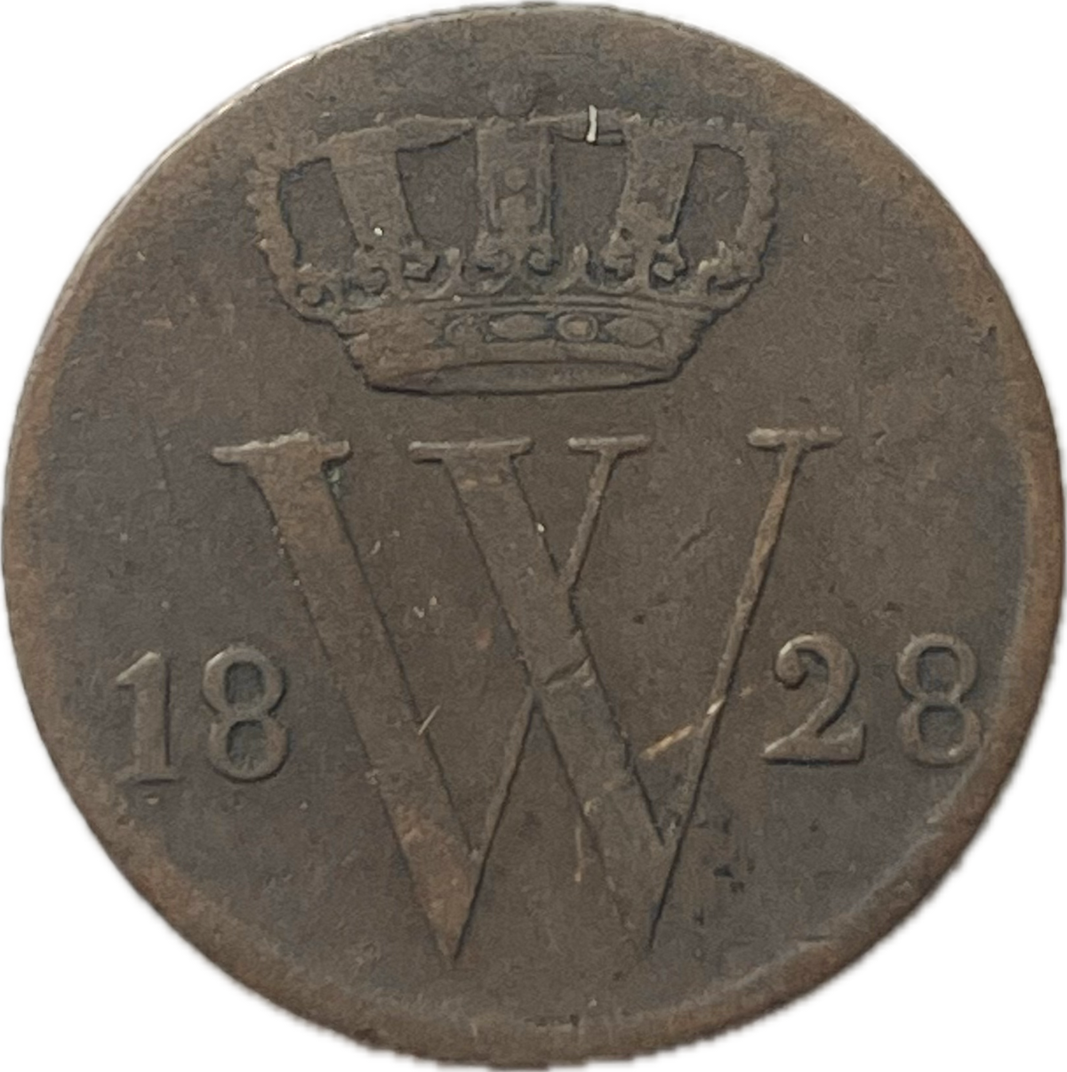 Países Bajos - 1828 B - 1/2 Cent