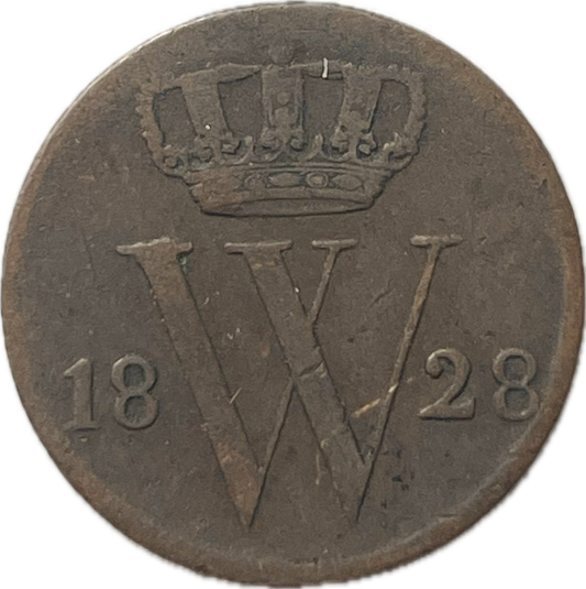 Países Bajos - 1828 B - 1/2 Cent