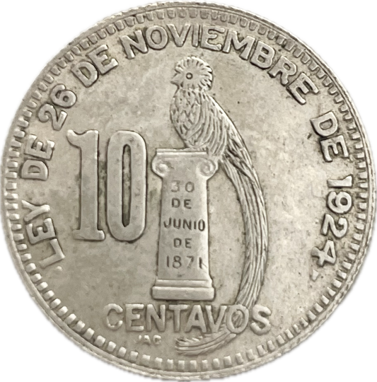 Guatemala - 1925 - 10 Centavos - Sin Circular
