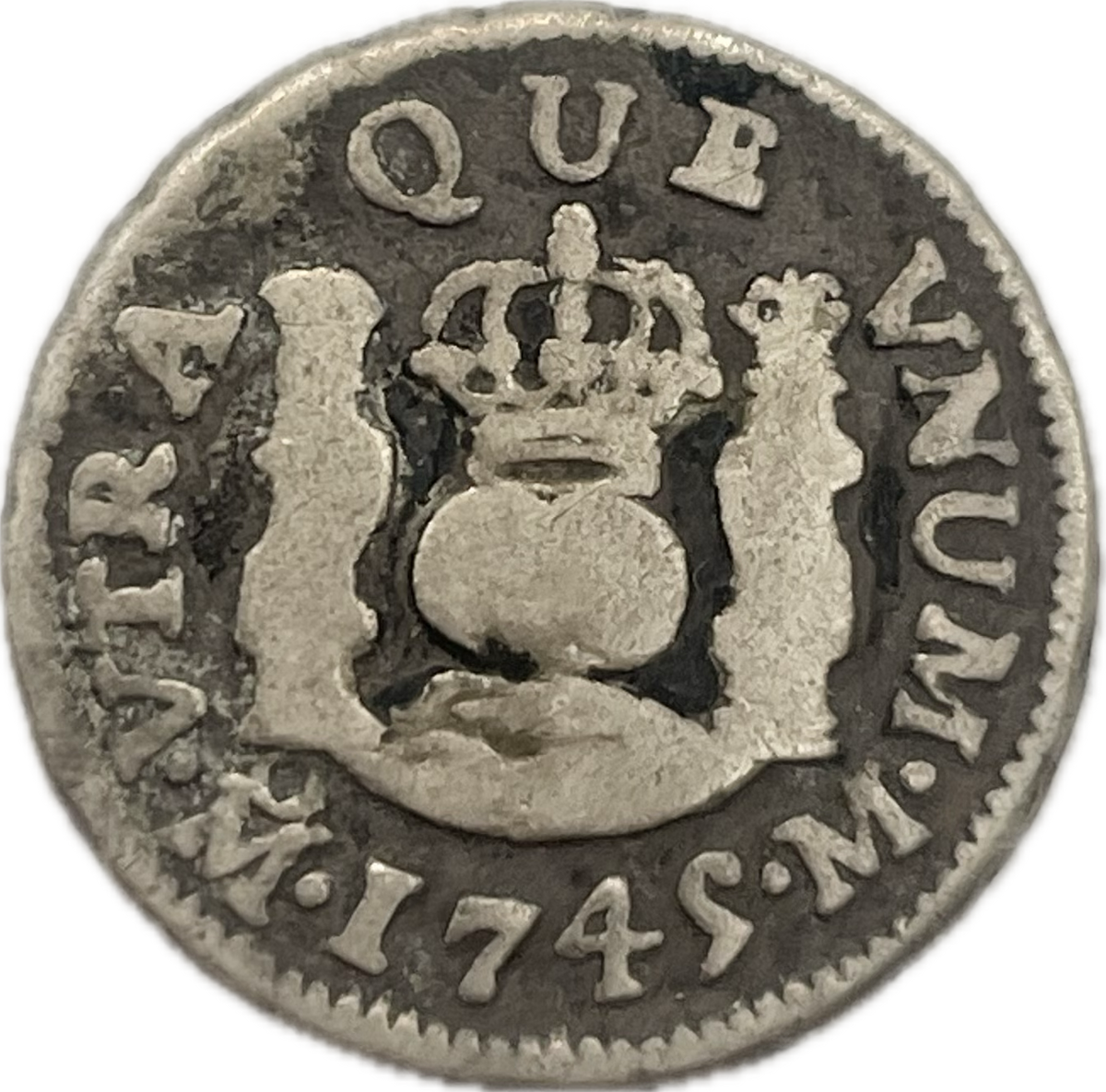 España Colonial - 1745 - México - 1/2 Real