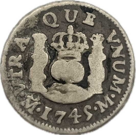 España Colonial - 1745 - México - 1/2 Real