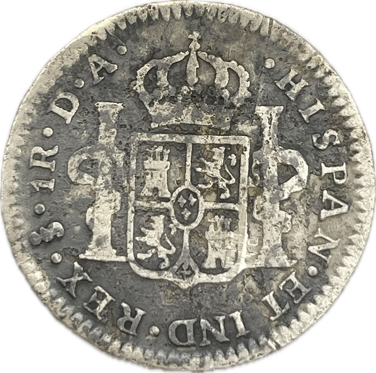 España Colonial - 1797 - Santiago, Chile - 1 Real
