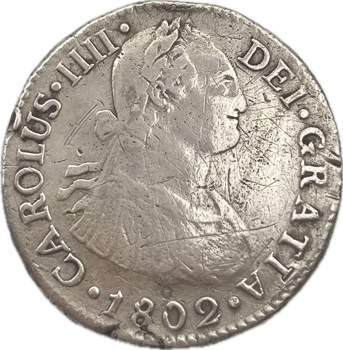 España Colonial - 1802 - Lima - 2 Reales