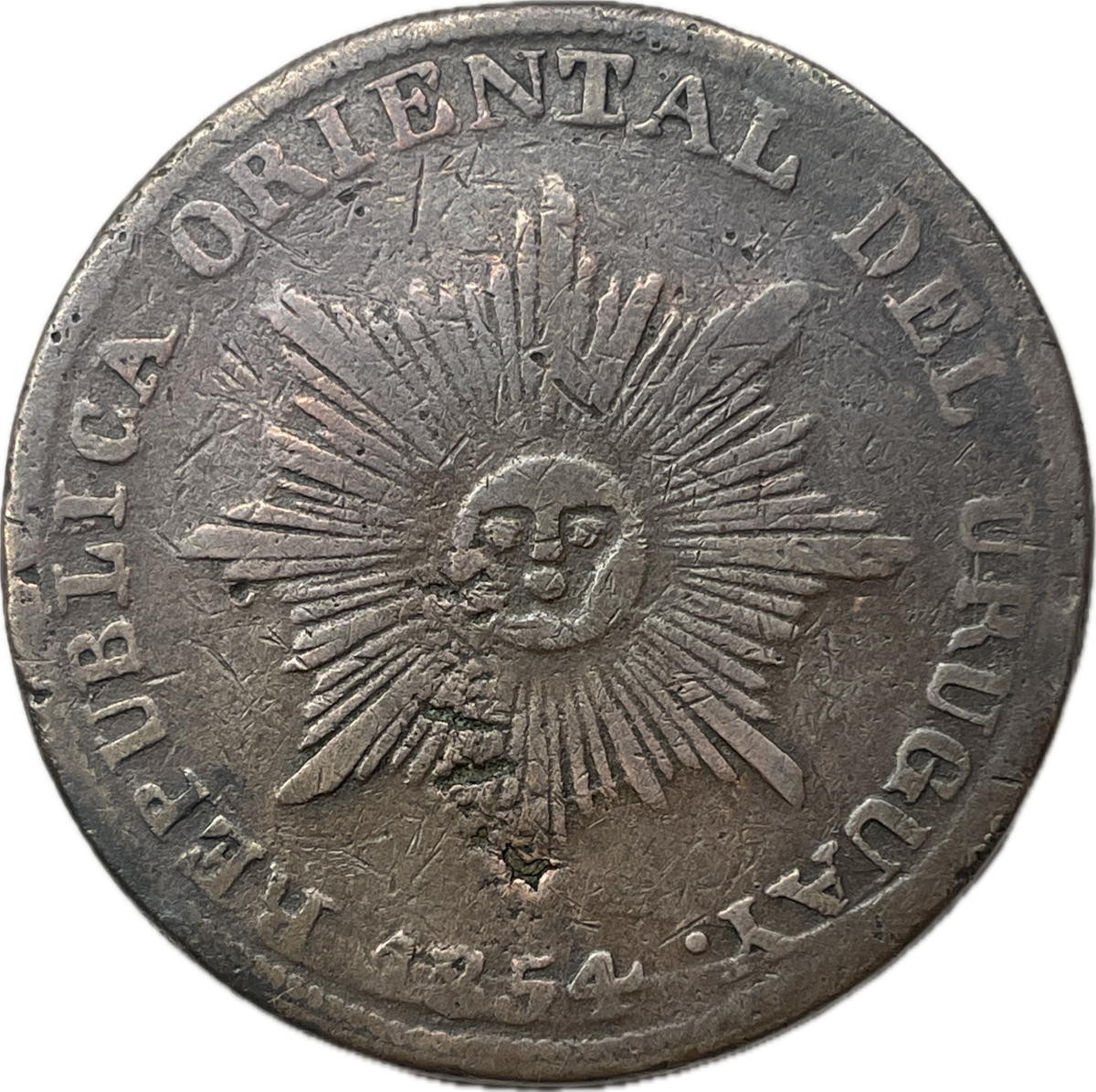 Uruguay - 1854 - 20 Centésimos
