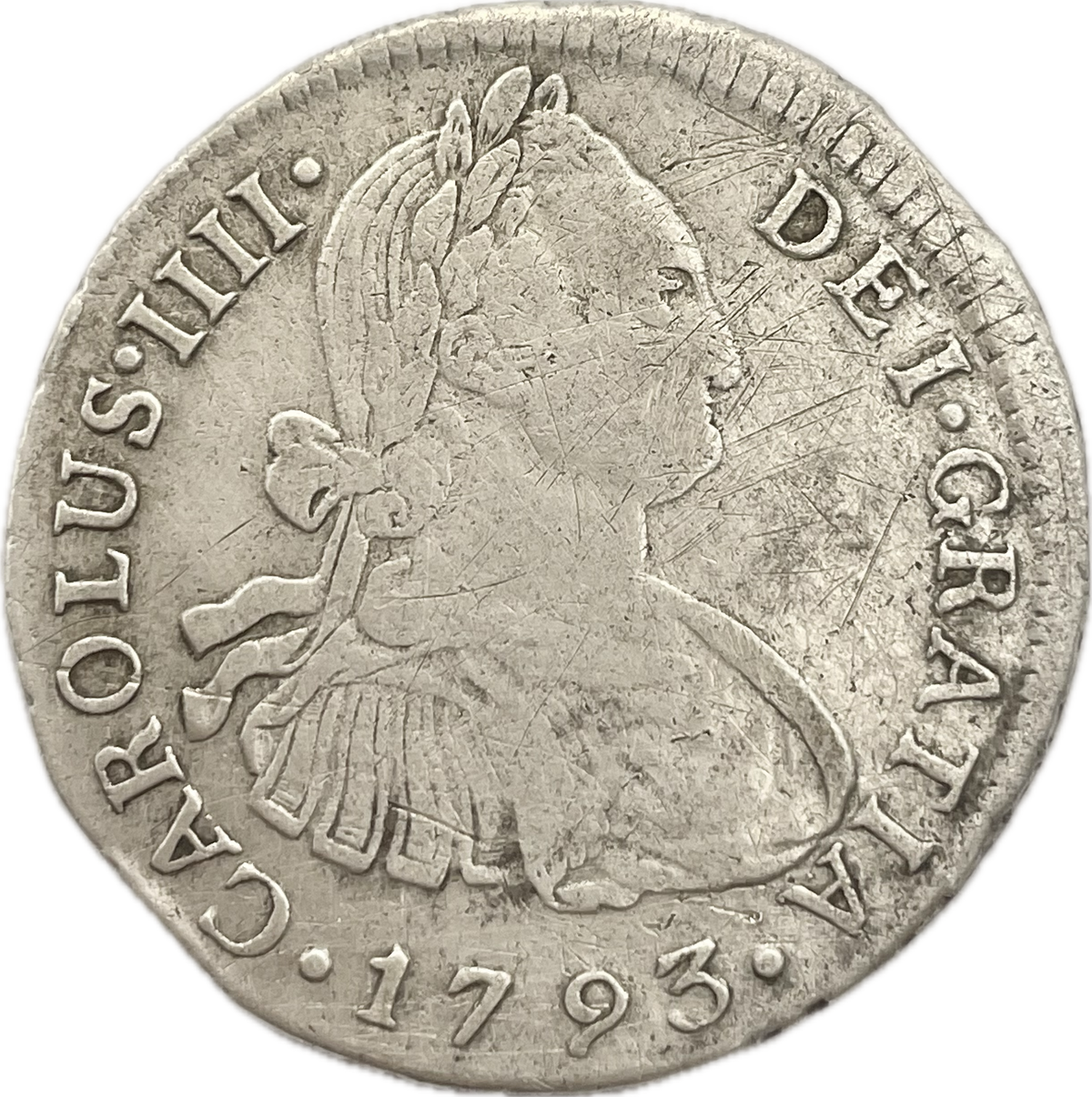 España Colonial - 1793 - Lima - 2 Reales