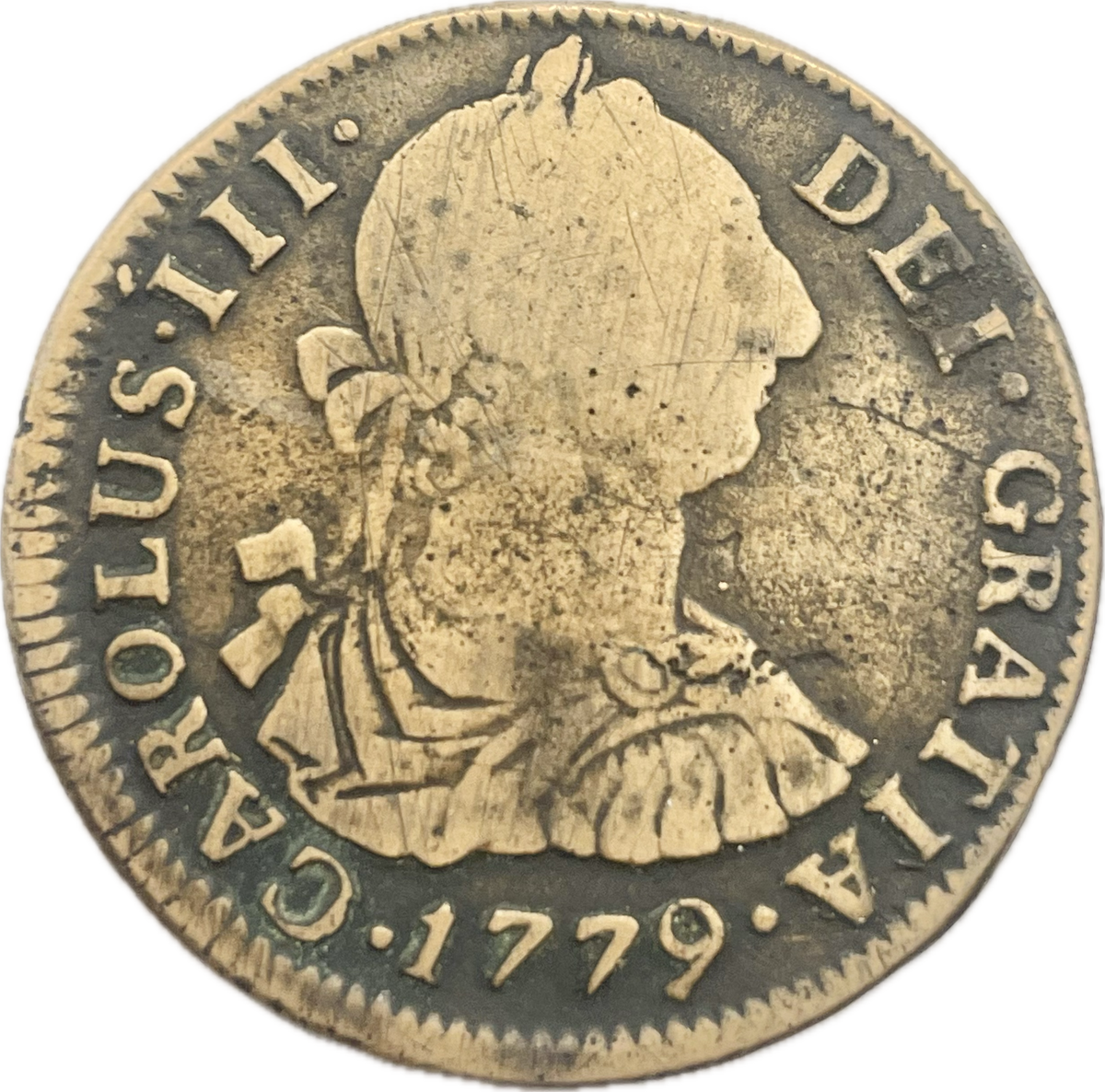 España Colonial - 1779 - Potosí - 2 Reales - Falsa de época