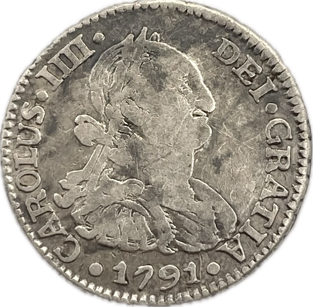 España Colonial - 1791 - Potosí - 1/2 Real