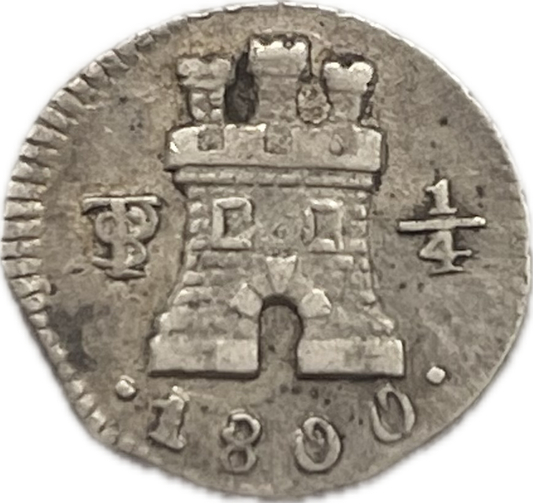 España Colonial - 1800 - Potosí - 1/4 Real