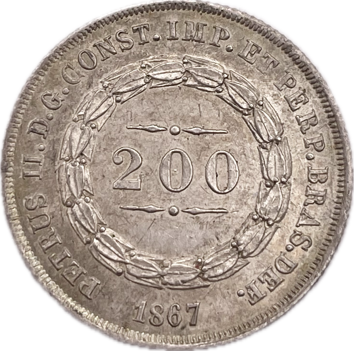 Brasil - 1867 - 200 Reis - Sin Circular