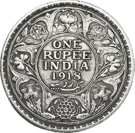India - 1918 - 1 Rupee