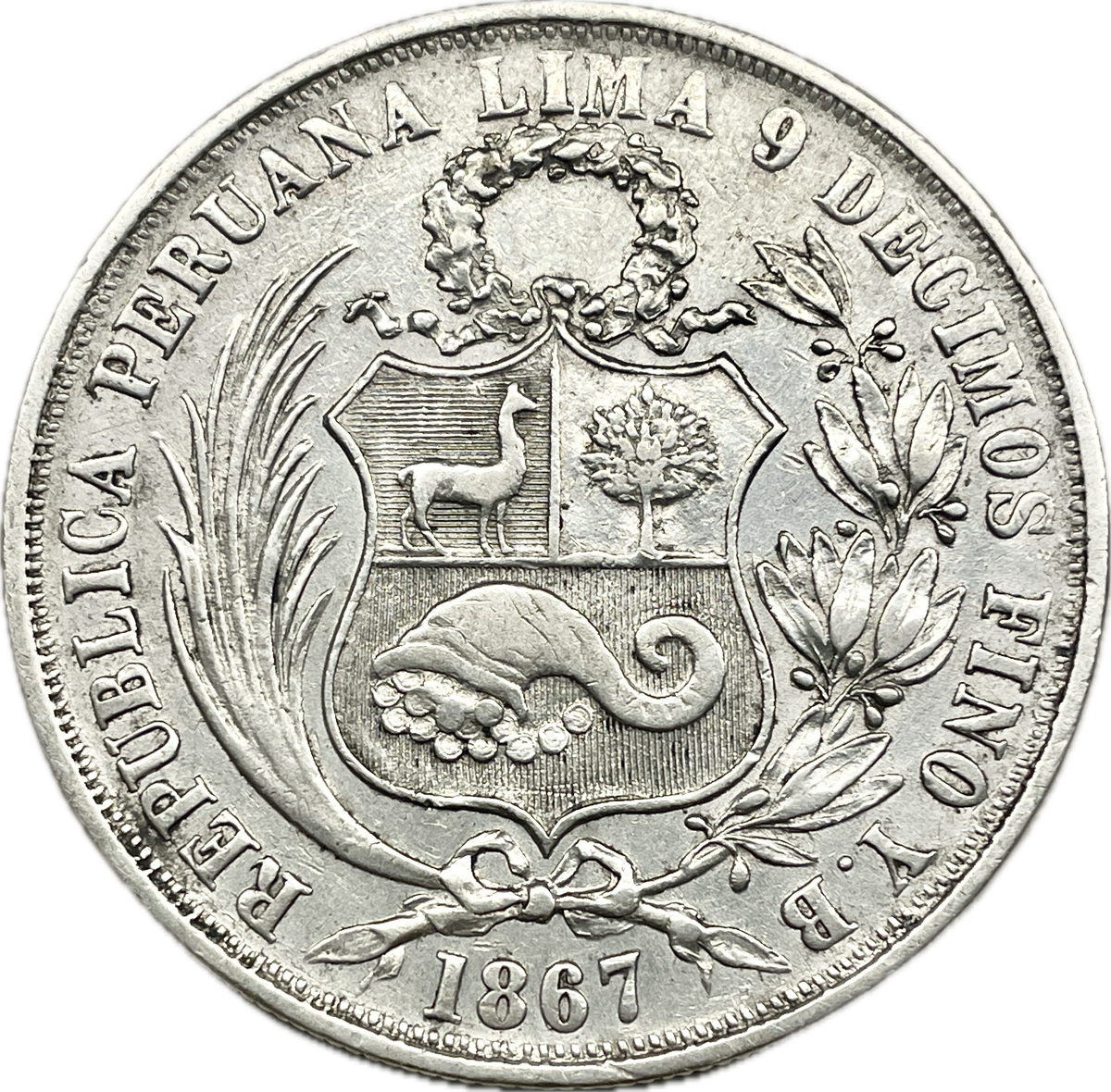 Perú - 1867 - 1 Sol