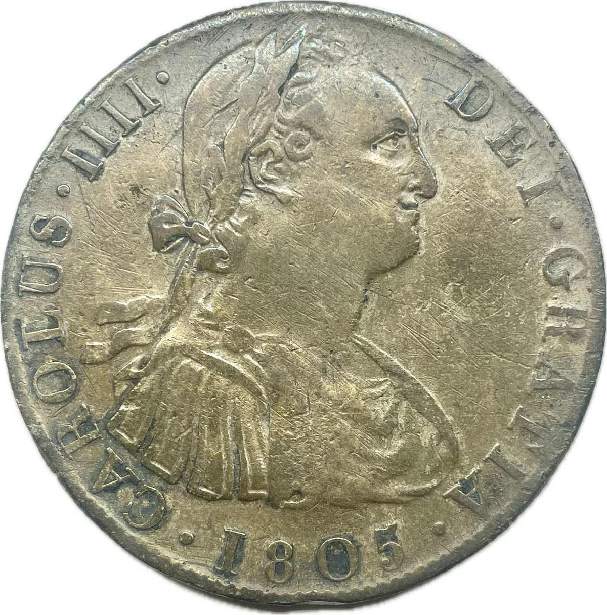 Botón Gauchesco - 8 Reales Españoles, Lima 1805