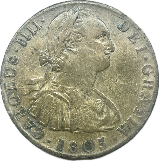 Botón Gauchesco - 8 Reales Españoles, Lima 1805
