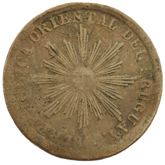 Uruguay - 1854 - 5 Centésimos - 8.2.1