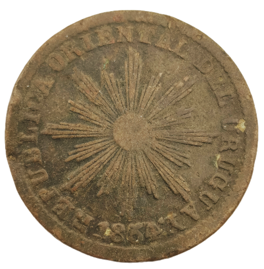 Uruguay - 1854 - 5 Centésimos - 8.1.1