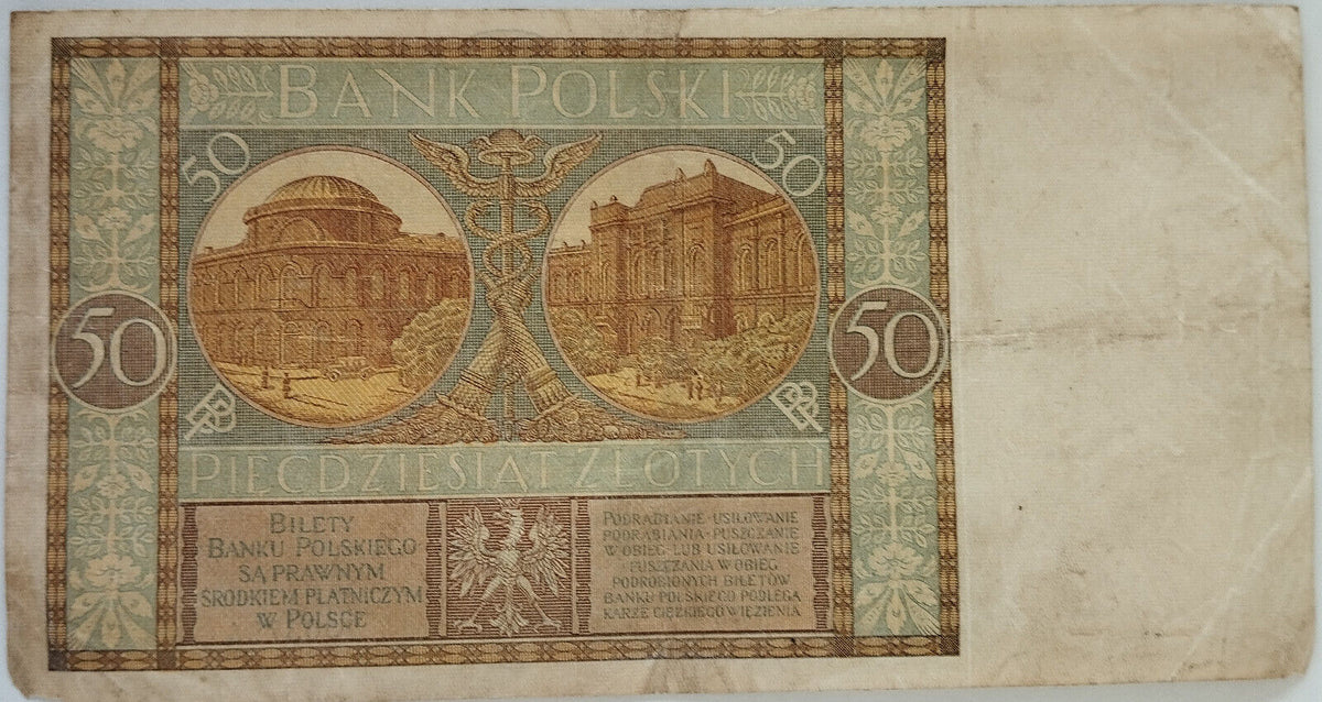 Polonia - 1929 - 50 Zlotych